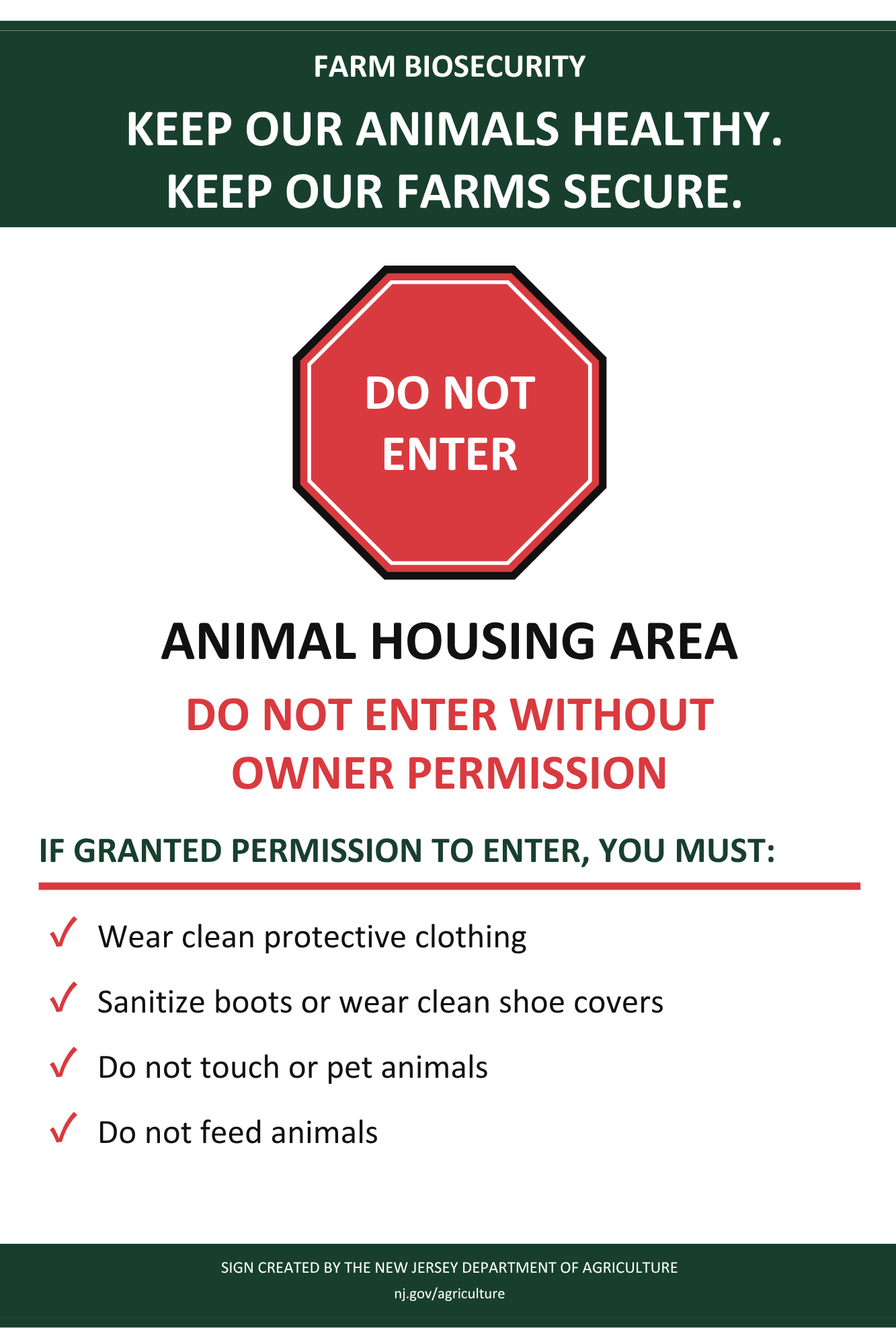 Animal housing area
